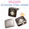 TDC Stainless Steel Mirror Customised Motivational Good Vibes Teacher's Day