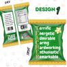 TDC Chip Bag Personalised Message Lip Balm Notebook Pen Set