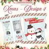 XMAS Christmas Paper Chip Bag Goodies Bag Party Gift