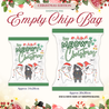XMAS Christmas Paper Chip Bag Goodies Bag Party Gift
