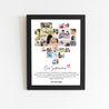*MDC* Mother's Day Photo Collage 25 Photos Heartshape Photo Frame Gift
