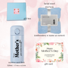 *MDC* Mother's Day Gift Set Embroidery Towel Mini Stainless Steel Flask Tumbler Printed Gift Set
