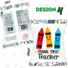TDC Chip Bag Personalised Message Lip Balm Notebook Pen Set