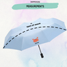 CUSTOMISED Automated Umbrella Personalised Name Logo Printing Icon Printing