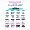 TDC PowerBank in Pink Portable Charger Teacher's Day 20,000mAh