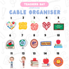 TDC Cable Organiser Wire Organiser Travel Overseas Organizer Charger Teacher's Day