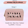 *MDC* Multipurpose PU Leather Pouch Marble Mug Bundle Gift Set