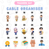 TDC Cable Organiser Wire Organiser Travel Overseas Organizer Charger Teacher's Day