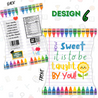 TDC Chip Bag Personalised Message Lip Balm Notebook Pen Set