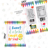 TDC Chip Bag Personalised Message Lip Balm Notebook Pen Set