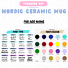 TDC Nordic Style Mug Ceramic Lid Stirrer Teacher's Day Gift