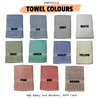 CUSTOMISED Embroidery Facial/Bath Towel Names Icon 100% Cotton