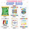 TDC Chip Bag Personalised Message Lip Balm Notebook Pen Set