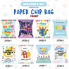 HCD Chip Bag Personalised Message Empty Pack Own Items Package