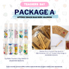 TDC Chip Bag Personalised Message Lip Balm Notebook Pen Set