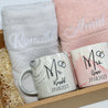 Mr & Mrs Couple Mug Face Towel Bundle Wedding Gift Anniversary Housewarming Gift Set