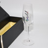 CUSTOMISABLE Clear Champagne Flute Glasses