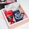 *MDC* Tall Style Solid Colour Mug Mini Artificial Bouquet Bundle Gift Set