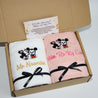 Couple Mickey Minnie Wedding Anniversary Bath Towel Gift Box Customised Embroidery Personalized Towels