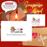 CUSTOMISED Viral Surprise Fire Card Flaming Card