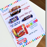 HCD SET OF 4s Chocolate Message Gift Card Twix Mars Skittles Snickers Smarties
