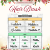 XMAS Year End Gift Hair Brush Hair Comb Personalised Name Christmas Gift