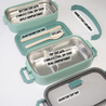 CUSTOMISABLE Stainless Steel 304 Lunchbox 2 Tiers 1400ml Portable Lunch Box